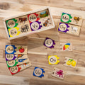 Melissa & Doug Self-Correcting Alphabet Wooden Puzzles with Storage Box (52 Pcs)