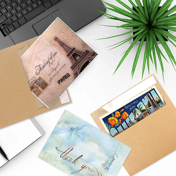 100 Pack Kraft Envelopes,A7 Invitation Envelopes,5x7 Envelopes for Invitations,Envelopes,Wedding,Brown Kraft Envelopes for Personalize Birthday