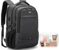 DUSLANG 17 Inch Laptop Backpack for Travel Water Resistant College Backpack for Men/Women Laptop Bag with USB Charging Port and clear Cosmetic