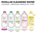 Garnier Micellar Water For Waterproof Makeup, Hydrating Facial Cleanser & Makeup Remover, Suitable for Sensitive Skin, Vegan, Cruelty Free, 13.5