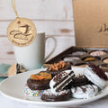 Barnetts Gift Basket, 12 Chocolate Covered Cookies Gourmet Candy Box Baskets for Dad, Men, Husband, Father, Grandfather, Son, Brother, Prime Food