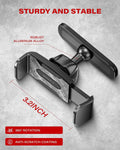 Apps2Car Gym Magnetic Phone Holder, 360 Adjustable, Compatible with 4.7-6.5" Smartphones, Alloy Base and Joint, Black