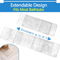 Expandable Bathtub Tray,Clear Plastic Anti-Slip Bath Tub Shelf Caddy Tray,Luxury Bathtub & Bathroom Accessories for Relaxing Spa,Suitable for