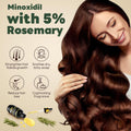 5% Minoxidil with Rosemary and Biotin for Men and Women Hair Growth,Beard Growth Kit,Scalp Serum for Thicker Fuller Hair 2 Fl Oz (Pack of 2)