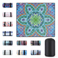 60x80" Large Boho Picnic Blankets Outdoor Water proof Sand proof Beach Blanket Packable Patio Grass Park Camping Mats Camper Hiking Must Haves