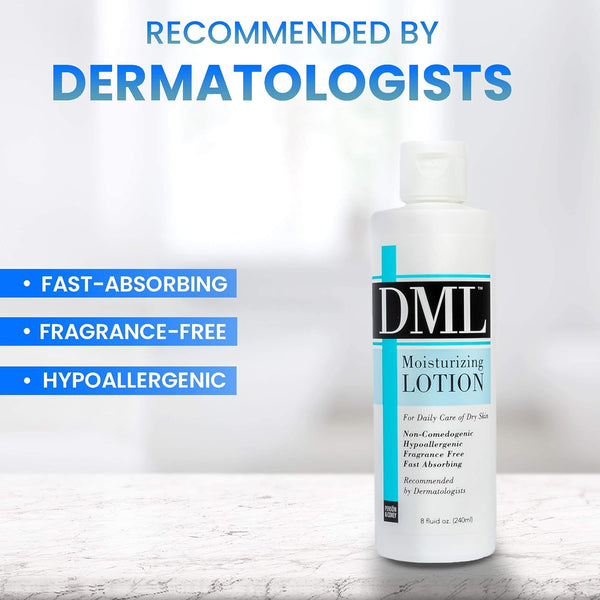 Dml Moisturizing Lotion, Fragrance Free - 8 Oz Unscented 8 Ounce