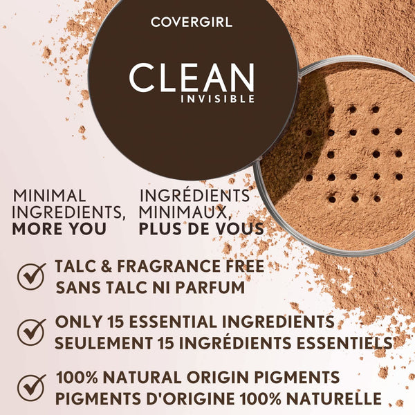 Clean Invisible Loose Powder Translucent Medium 115 Translucent Medium 0.63 Ounce (Pack of 1)