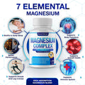 Magnesium Complex 7 Elemental Magnesium Supplement 1000mg – Magnesium Glycinate, Citrate, Malate, Taurate, Oxide, Aspartate, Orotate Non-GMO 90