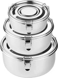 Premium Stainless Steel Food Storage Containers 304 Grade the Original Leak-Proof, Airtight, Smell-Proof - Perfect for Camping Trips, Lunches,