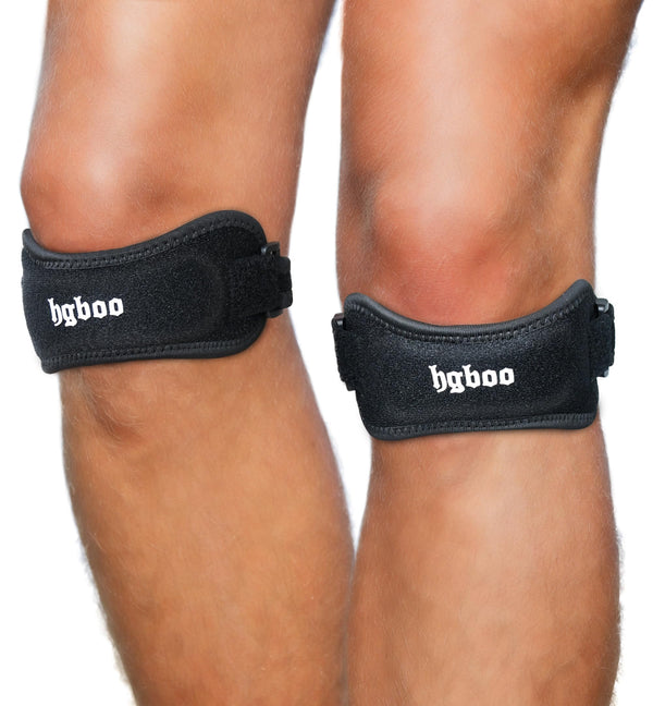 2-Pack Patella Tendon Knee Brace Straps, Adjustable Knee Support Patella Stabilizer for Pain Relief, Jumpers Knee, Tendonitis, Arthritis, Running,