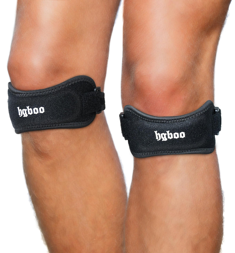 2-Pack Patella Tendon Knee Brace Straps, Adjustable Knee Support Patella Stabilizer for Pain Relief, Jumpers Knee, Tendonitis, Arthritis, Running,