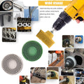 2 Inch Bristle Disc,6 Pieces Bristle Disc Grade - 120# 80# 50# Grit Abrasive Coating Removal Disc for Metal with 1/4 Inch Shank Attachment