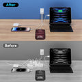 USB C Charger Block Multiple Ports Wall Charger Fast Phone Charging Blocks White 40W 2A+2C Ports