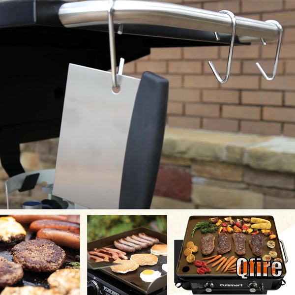 Replacement Griddle Scraper for Blackstone Scraper/Camp Chef/Member'S Mark, Heavy Duty Flat Top Grill Scraper for Traeger Flatrock/Cuisinart