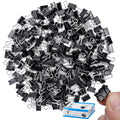 240 Pack Mini Binder Clips, Black Binder Clips, Small Paper Clips 15mm 5/8 Inch. Micro Size Office Clips for Home School Office and Business (15mm