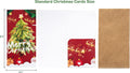 Christmas Money Cards with Kraft Envelopes - 24 Money Holder Christmas Cards with 24 Kraft Envelopes 24 Festive Holiday Stickers-6 Designs