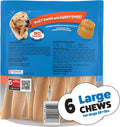 Purina Busy Bone Large Dog Chew Treats, Peanut Butter Flavor, 6 ct Pouch Peanut Butter 1.31 Pound (Pack of 1)