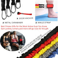 Resistance Bands, 15 Pieces Exercise Elastic Bands Set, 20Lbs to 40Lbs Resistance Tubes with Heavy Duty Protective Nylon Sleeves Anti-Snap for