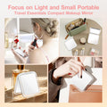 MIYADIVA Compact Mirror, 30X Magnifying Mirror, Pocket Mirror for Purse, Travel Makeup Mirror with 30X/1X Magnification, Travel Essentials Mirror,