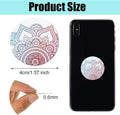Weewooday 8 Pcs Phone Magnet Car Metal Mount Plate for Cell Holder Compatible with Magnetic Car Mounts Replacement Sticker(Mandala Style)