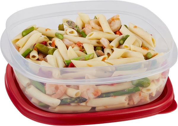 Rubbermaid Easy Find Lids Food Storage Container, 9 Cup, Racer Red