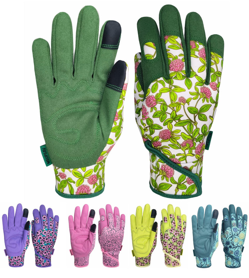 Thorn Proof&Puncture Resistant Gardening Gloves with Grip,Garden Gloves for Women, Leather Work Gloves,Gifts
