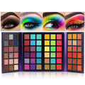 72 Colors Ultra Secret Eyeshadow Palette, 4 In1 Color Board Matte Shimmer Glitter Nude Natural All in One Makeup Palette Blendable Pigmented Make