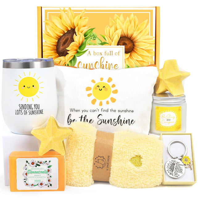 Get Well Soon Gift Baskets for Women, 9Pcs Care Package for Women, after Surgery