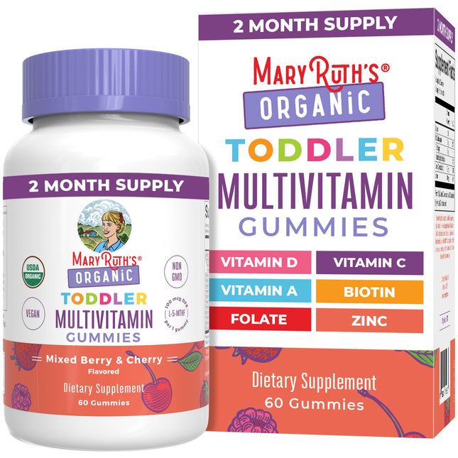 Maryruth Organics Vitamin Gummy | Kids and Toddlers Age 2+ | USDA | Daily Vitami
