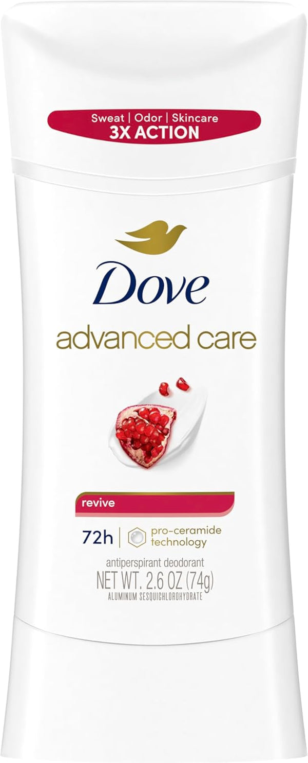 Dove Advanced Care Antiperspirant Deodorant Stick Revive to Help Skin Barrier Repair after Shaving by Boosting Skin'S Ceramide Levels 72 Hour Odor