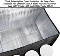 FRESHIE Insulated Food Delivery Bag with Cup Holders/Drink Carriers Premium, for Doordash, Uber Eats, Grubhub, Pizza Bag, Catering, Beverage,