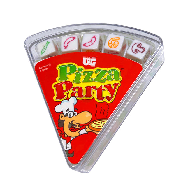 University Games, Pizza Party Dice Game, Dice Game for Kids and Families, Ages 6