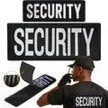 2 Pack Security Patch for Vest Hook and Loop System - Security Patches | One Small and One Large Security Patch with Embroidered Letters for