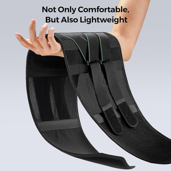 FREETOO Back Brace for Men Lower Back Pain, Breathable Back Support Belt for Women,Work with Soft Pad, Lightweight Lumbar Support for Lasting