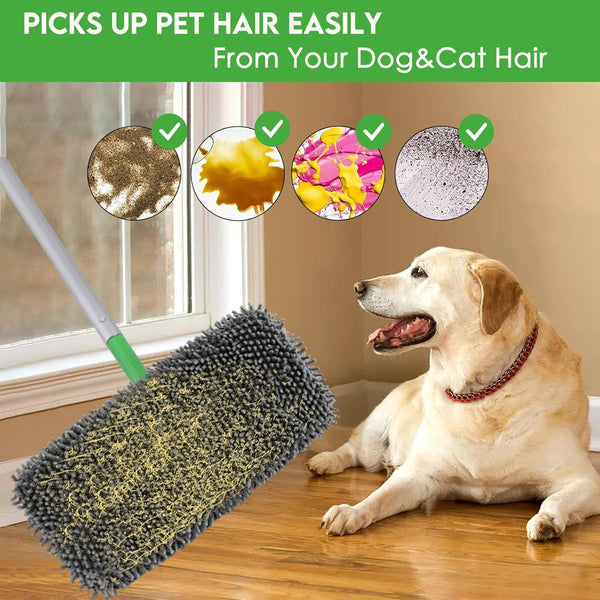 Reusable Wet Pads Refill for Swiffer Sweeper Mop - Dry Sweeping Cloths & Wet Mopping Cloths for Household Cleaning - Washable Microfiber Mop Pads,