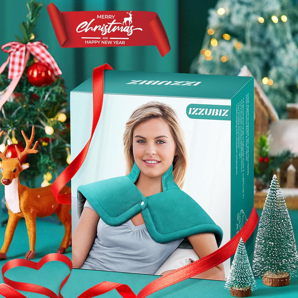Mothers Day Gifts for Mom from Daughter or Son, IZZUBIZ Christmas Gifts for Women, Mom, Neck Shoulder Heating Pad Gifts for Men, Dad, Fathers Day,