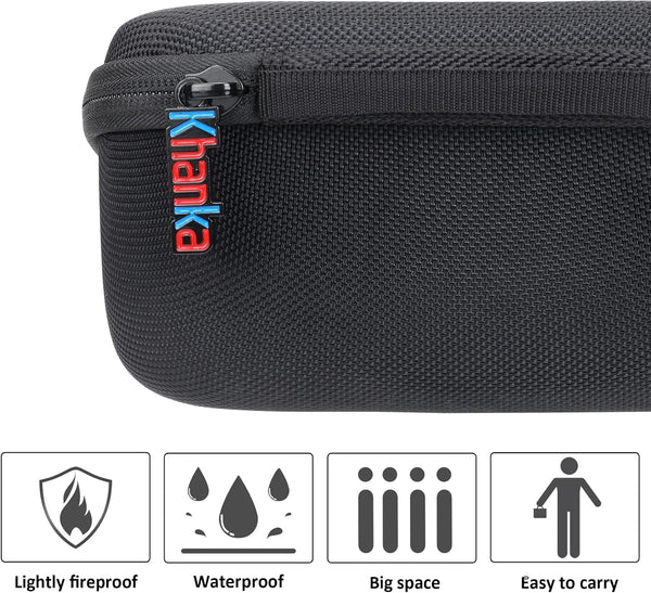 khanka Hard Case for Brother P-Touch PT-D210 PTD220 Home/Office,Black | EVA Hard Shell, Mesh Pocket Accessory Storage, Impact Resistant
