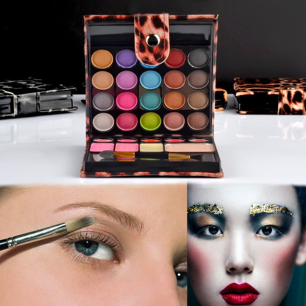 Professional Makeup Kit Eyeshadow Palette Lip Gloss Blush Concealer,29 Color