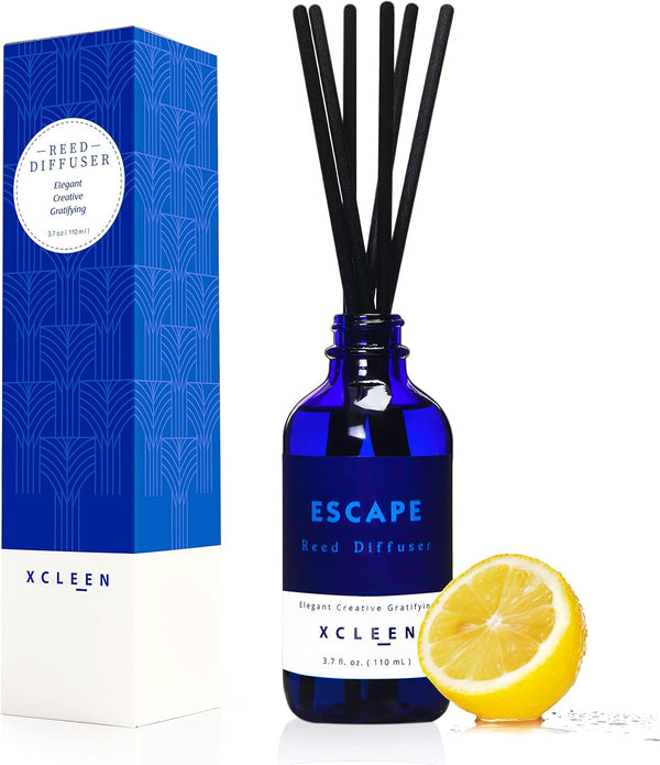 Reed Diffusers Set, 3.7 Oz Scent Diffuser, 6 Reed Diffuser Sticks, Home Fragrance Hyacinth, Peony & Citrus, Aromatherapy Oil Diffuser Reeds, More