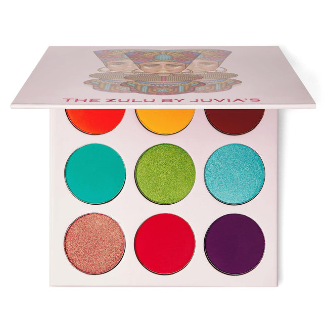 Juvia'S Place Palette the Zulu - Turquoise, Red, Purple, Shades of 9, Colorful, 