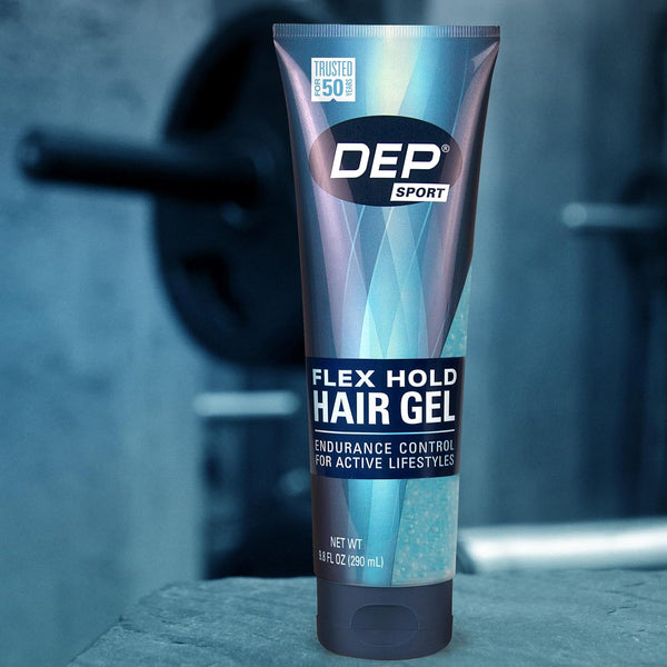 Dep Hair Gel for Men – Strong Hold Styling Gel, Alcohol-Free, Flake-Free, Flexible Control with Keratin Amino Acids, Humidity Resistant Hair