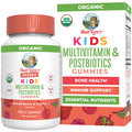 Maryruth Organics Kids Vitamins | USDA Organic | Multivitamin Gummies + Postbiotics for Ages 4+ | Lactobacillus Rhamnosus | Vegan | Non-Gmo | 60 Count