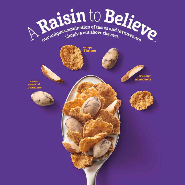 Raisin Nut Bran Cereal, High Fiber Cereal, Made with Whole Grain, 20.8 oz 20.8 Ounce (Pack of 1)