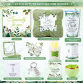 Fortuning's JDS 13PCS Christian Gifts for Women Faith- Inspirational Religious Catholic Gifts Basket, Green Self Care Package Get Well Soon