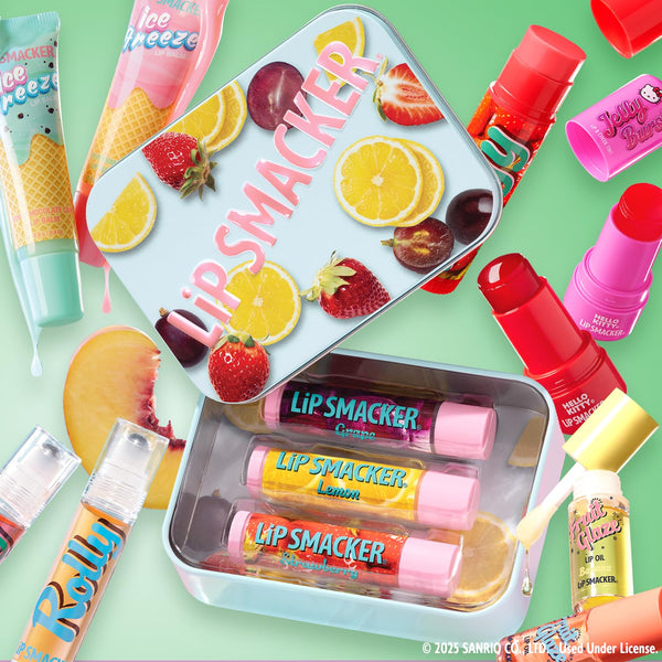 Lip Smacker Fruit Glaze Lip Oil, Ultra-Hydrating & Moisturizing with High-Shine Finish, Plush Applicator for Effortless Glide, Delicious