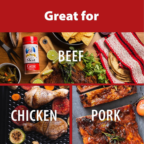 Chef Merito Carne Asada Meat Seasoning, 14 Ounce Meat 14 Ounce (Pack of 1)