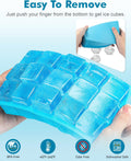 2 Pack Ice Cube Trays, ZDPMK Silicone Easy Release Flexible Molds 15 Ice Cubes Tray for Freezer，Cocktail，Whiskey，Reusable & BPA Free Blue