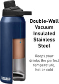 CamelBak Chute Mag Vacuum Insulated Stainless Steel Water Bottle, Magnetic Leak‑Resistant Cap for Everyday Hydration 32 Ounces Navy