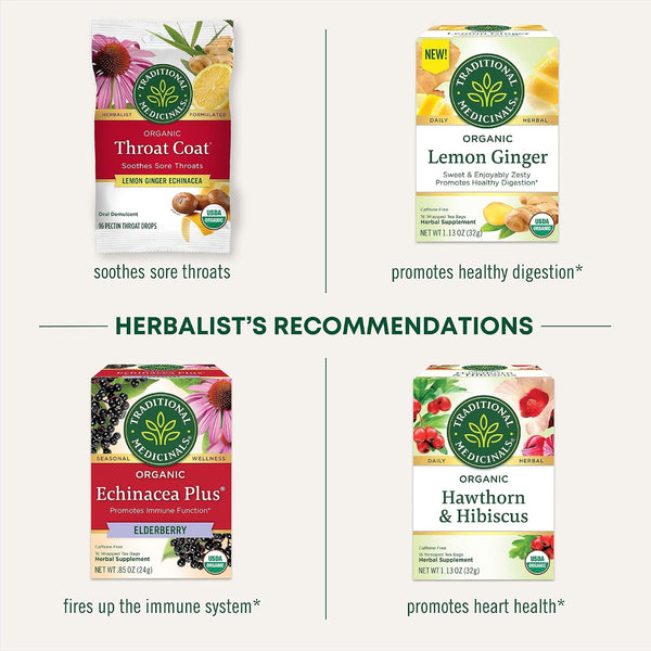Traditional Medicinals Organic Immune Zoom Lemon Ginger, 16 Tea Bags Immune Zoom Lemon Ginger 16 Count (Pack of 1)