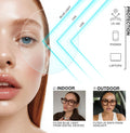 livho Oversized Eyewear Frame for Woman and Men - Rectangle Fashion Glasses for Computer, Chic Preppy Frame Chunky *Coco Tortoise